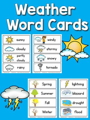 Weather Word Cards