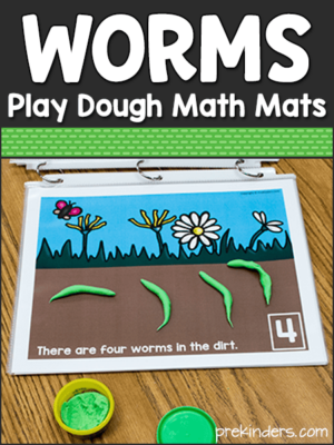 Worms Play Dough Math Mats