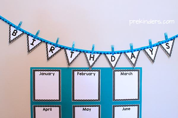 Teacher Birthday Chart Ideas