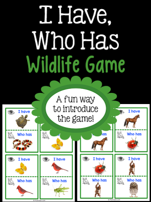 I Have Who Has Wildlife Game Printable