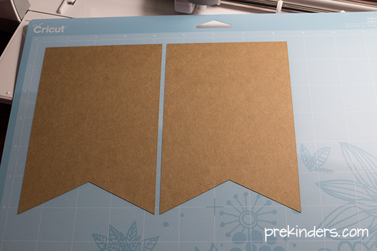 Making a pennant banner with Cricut Explore