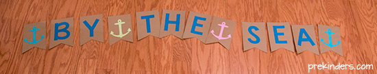 Pennant Banner: By the Sea #cricut @officialcricut