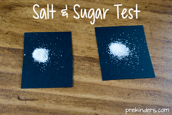 Salt & sugar taste test: explore the 5 senses