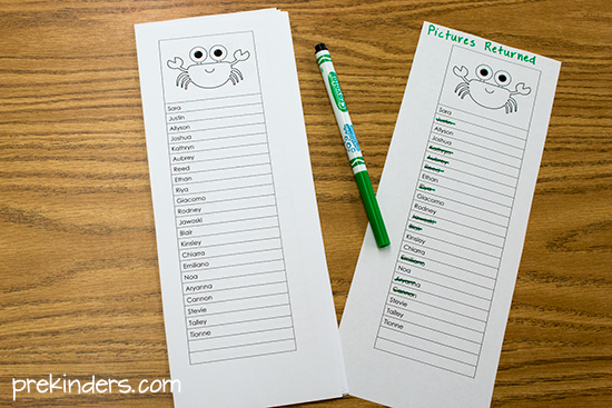 Teacher Tip: keep roster lists to quickly cross off