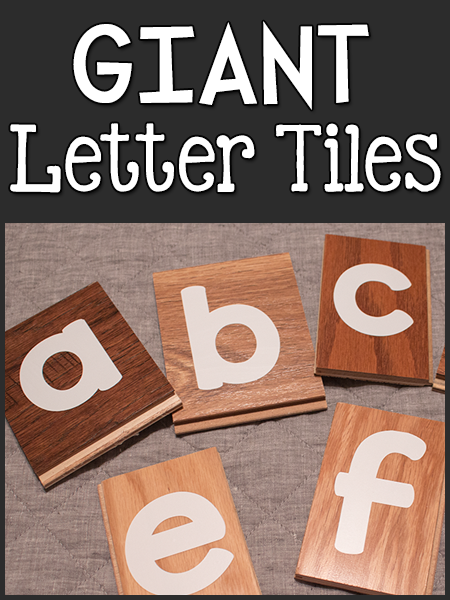 DIY Giant Letter Tiles