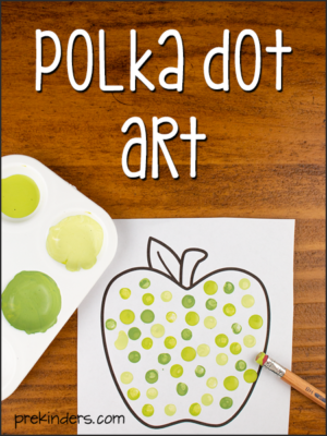 Polka Dot Art for Pre-K