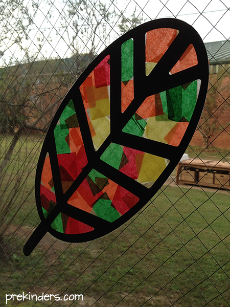 Leaf Stained Glass Art