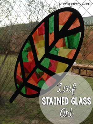 Leaf Stained Glass Art