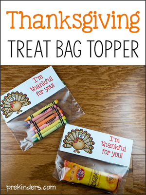 Thanksgiving Treat Bag Topper