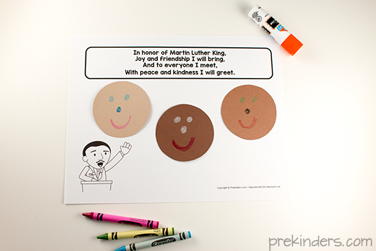 Martin Luther King Preschool Craft