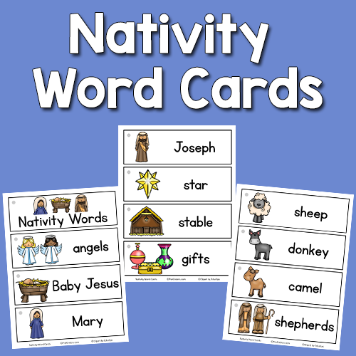 Nativity Picture Word Cards