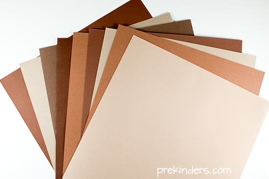 Skin Tone Paper for Martin Luther King activity
