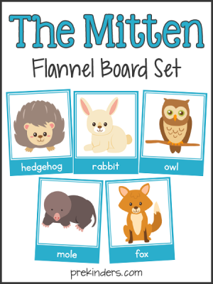 The Mitten Flannel Board Sequencing Cards