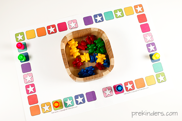 Counting Board Game for Preschool, Pre-K