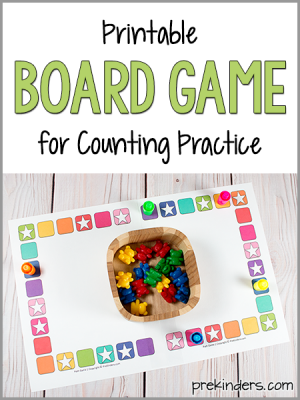 Printable Board Game for Counting Practice