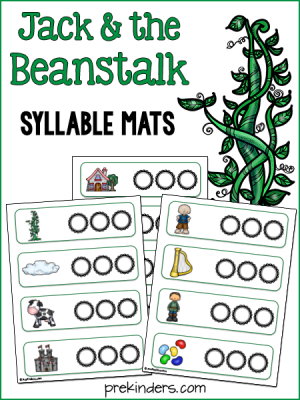 Jack and the Beanstalk Syllables Printables