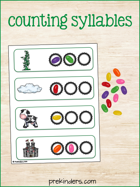 Jack and the Beanstalk Syllables Activity with Printable