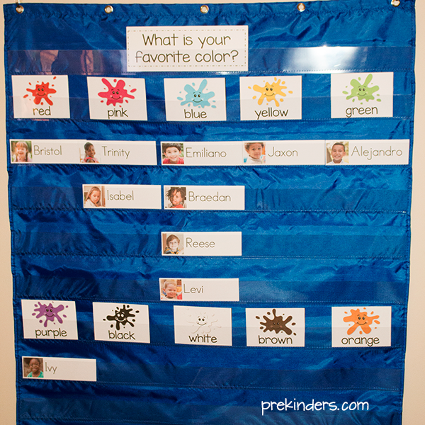 Favorite Color Chart Preschool