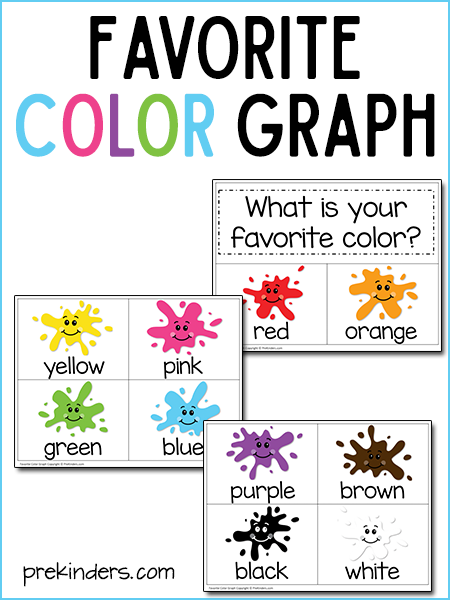 Favorite Color Graph with Print & Cut Printable - PreKinders