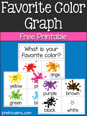 Favorite Color Graph: Math for Preschool Pre-K