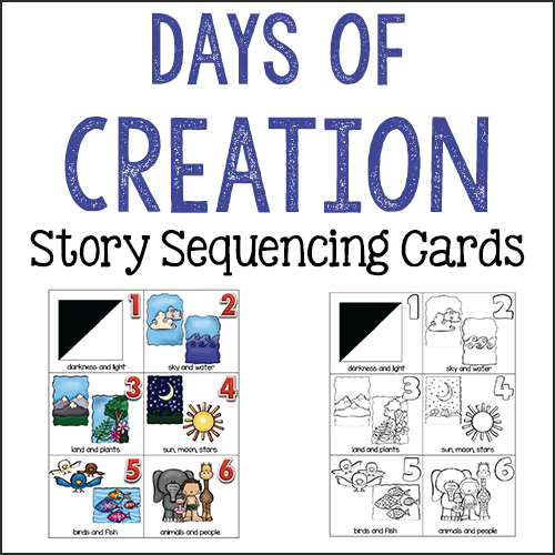 Creation Story Cards: Bible Activities