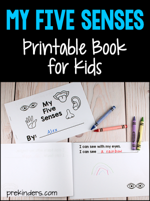 Five Senses Printable Book for Kids