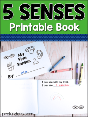 Five Senses Printable Book for Kids