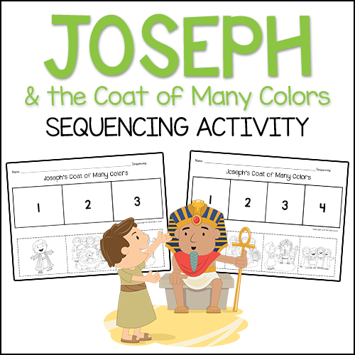 Joseph & the Coat of Many Colors: Sequencing Activity