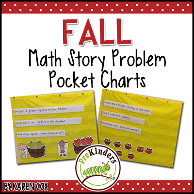 Fall Math Story Problem Pocket Charts
