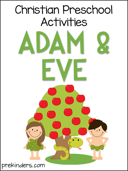 Adam And Eve Christian Preschool Activities Prekinders 