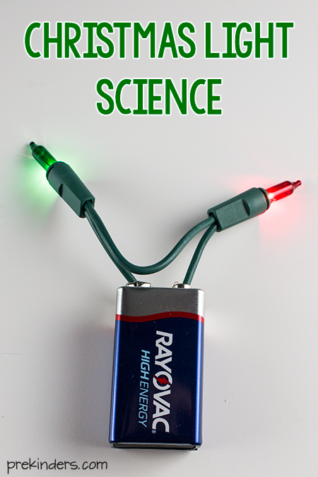 Christmas Light Science for Pre-K