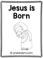 Birth of Jesus Print & Fold Book