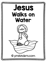 Jesus Walks on Water Mini Book