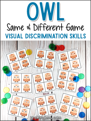 Owl Same & Different Cards: Free Printable