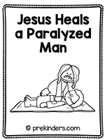 paralyzed man bible story mini book
