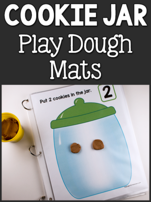 Cookie Jar Play Dough Math Mats