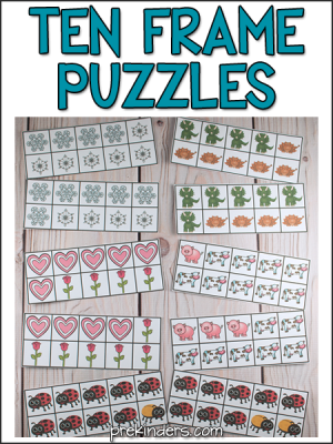 Ten Frame Puzzles