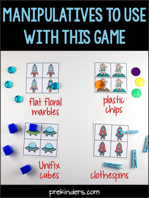 Space Same and Different Game: Visual Discrimination Skills - PreKinders