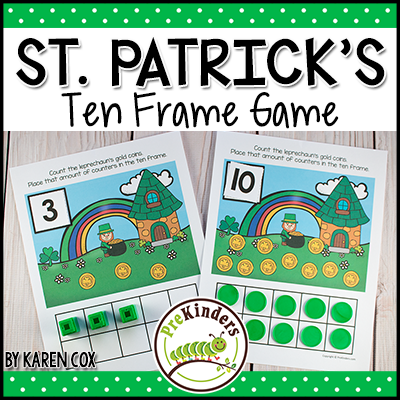 St. Patrick's 10 Frame Game