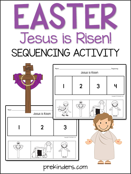 Easter - Jesus is Risen: Sequencing Activity - PreKinders