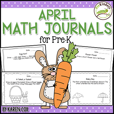 April Math Journals for Pre-K