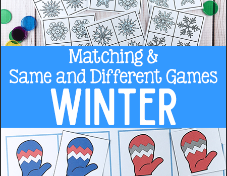 Winter Visual Discrimination Activities