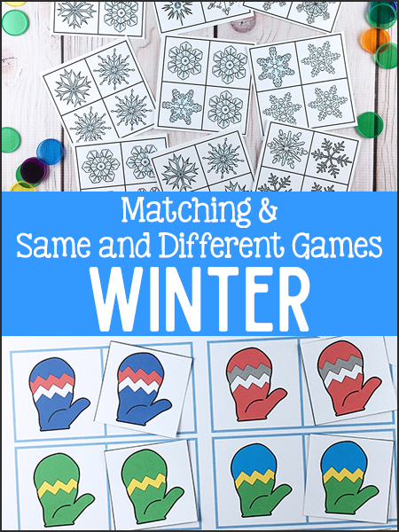 Winter Visual Discrimination Activities