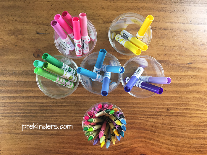 Spring Art Markers and Crayons