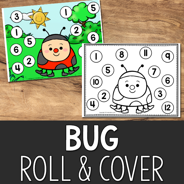Bugs Roll and Cover Printable