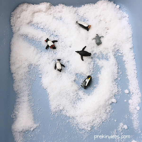 Frozen Ice and Snow Winter Sensory Bag - Views From a Step Stool