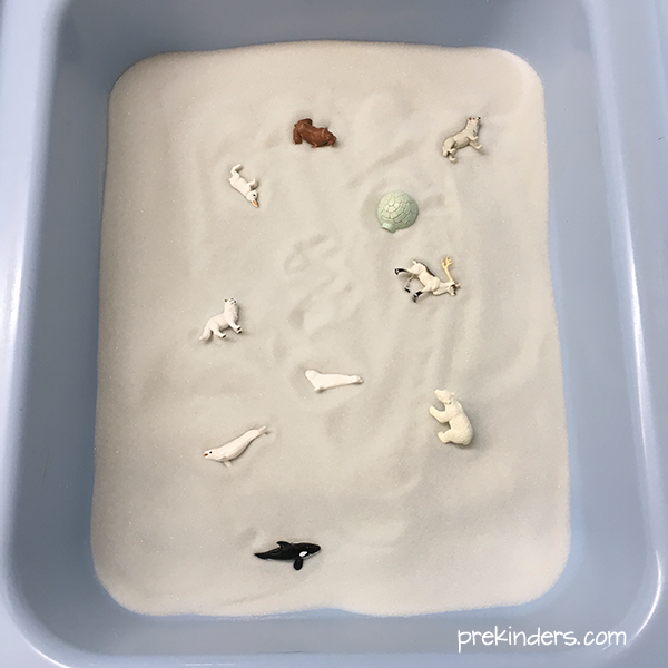 White Sand Snow Sensory Table