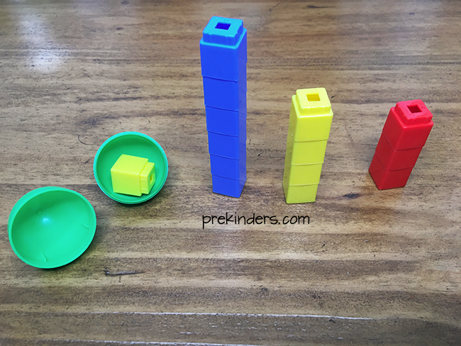 Egg Hunt Ideas: Make a cube graph