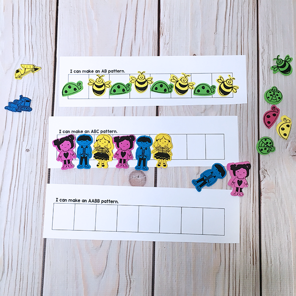 Pattern Grid Printable with foamier stickers