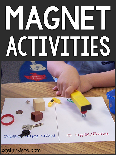 magnet experiments for pre k preschool kids prekinders